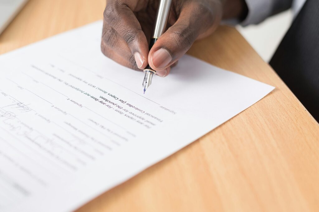 Signing uncontested divorce paperwork Reno, Nevada